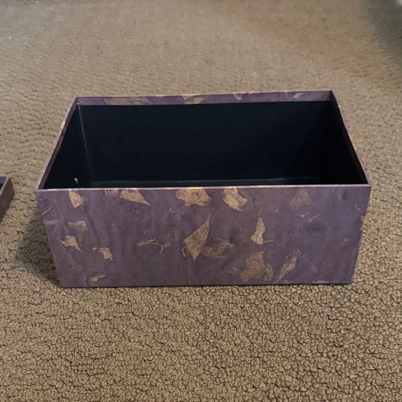 Decorative Purple Storage Box with Label Holder - Picture 3 of 8